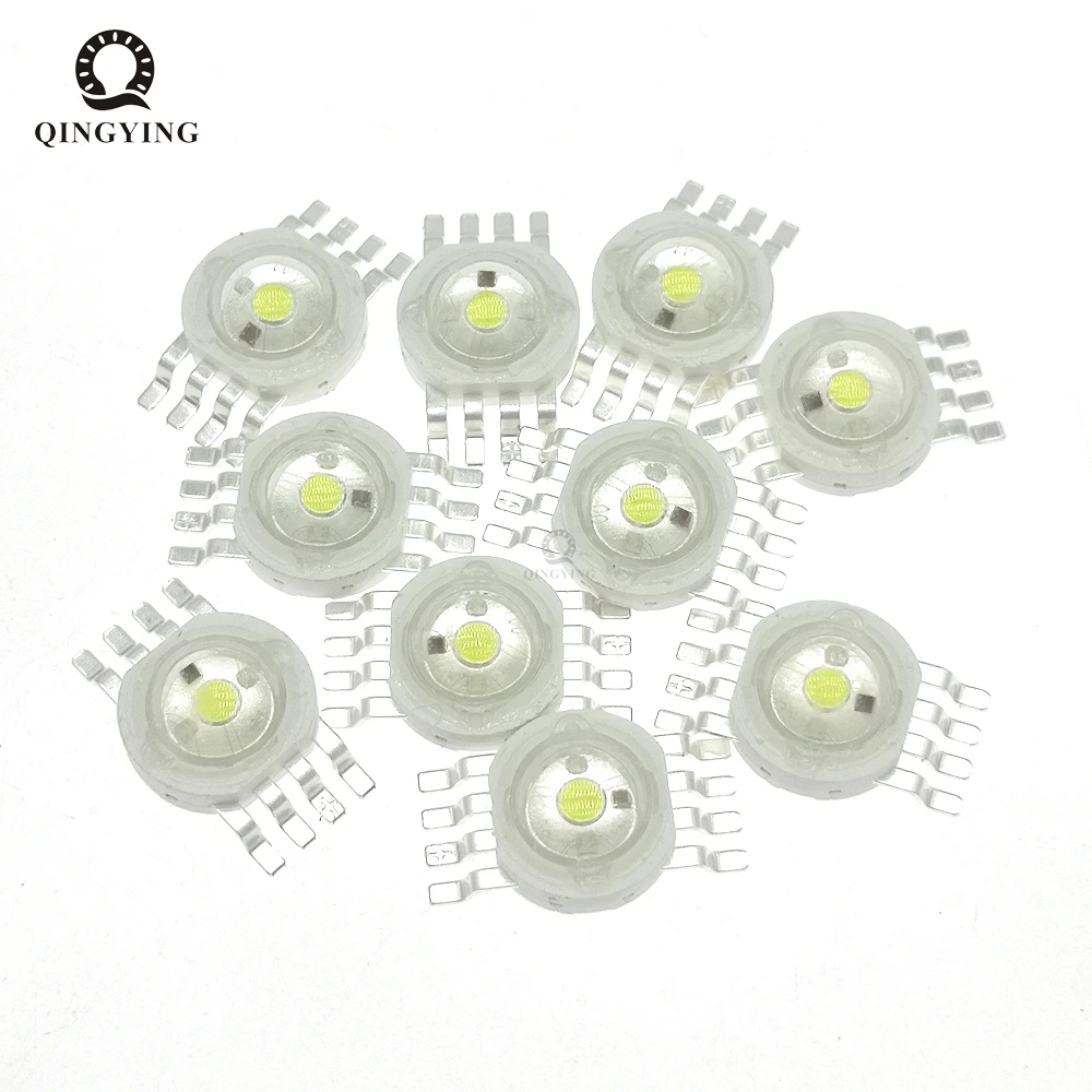 10pcs-100pcs 30mil 4W Colorful RGBW RGBWW LED Diode 300mA 350mA High Power LED Chip RGB+White/Warm For LED Stage Lighting Beads