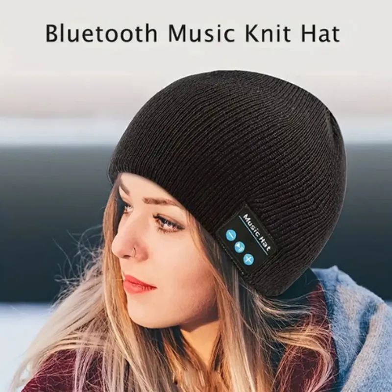 Unisex Wireless Headphones Sport Music Hat Over Ear Design Beanie Cap Winter Hat for Xiaomi huawei Samsung  Winter Accessory