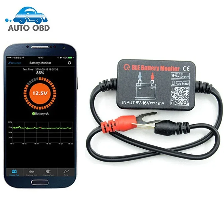 

Battery Monitor Bluetooths 4.0 12V Battery Tester Car Battery Diagnostic Analysis