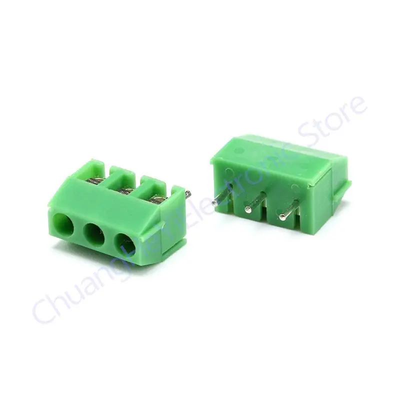 

10Pcs 3.5mm Pitch KF350-3P 3Pin PCB Screw Terminal Block Connector