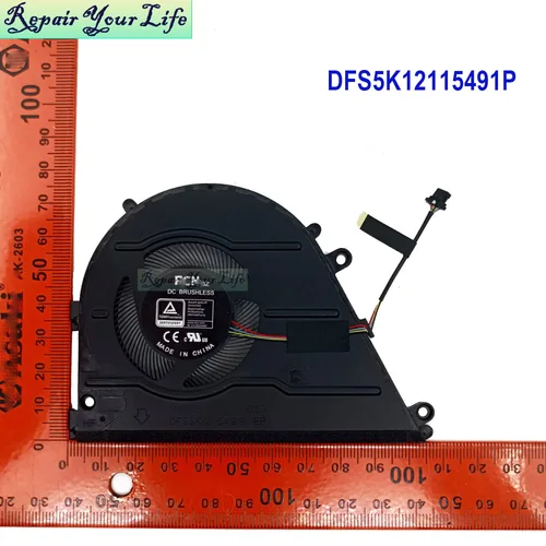 Imagen 2 del producto Ventilador de refrigeración para ordenador portátil, Enfriador de CPU para HP Pavilion Aero 13 13-BE 13-BE0000 BE0131AU 2021 TPN-W152 FNA0 DFS5K12115491P