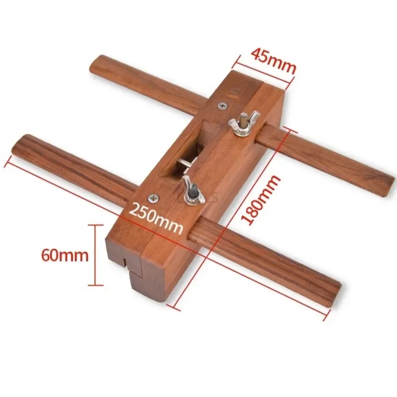 Imagem -06 - Woodworking Planer Rosewood Groove Plane Edge Madeira Hand Planer Polido Aparar Entalhado Ferramentas Manuais Faça Você Mesmo 175 Milímetros Ajustável