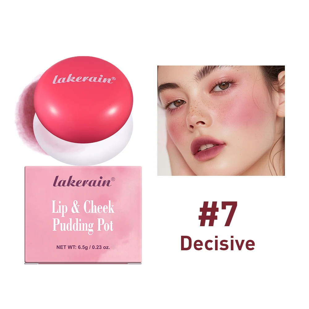 

Lip&Cheek Blurry Pudding Pot Pink Blush Baby Makeup Blush Buildable Lightweight Multi-Use Soft Matte Finish Palette Korean Make