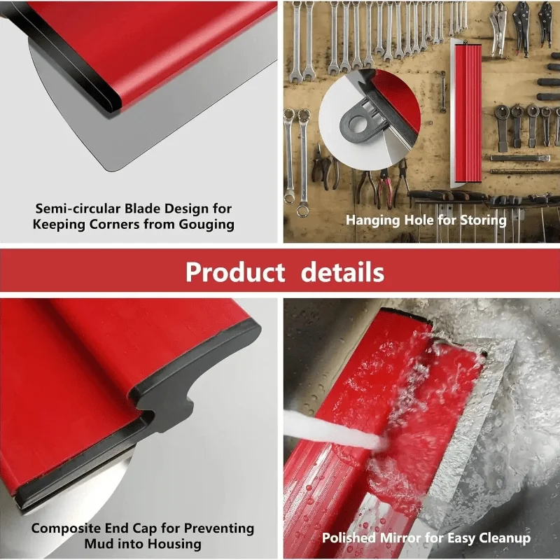 25cm/40cm Drywall Smooth Trowel Brush Wall Flexible Blade Spray Paint Finishing Putty Building Tools Wall Material Tools