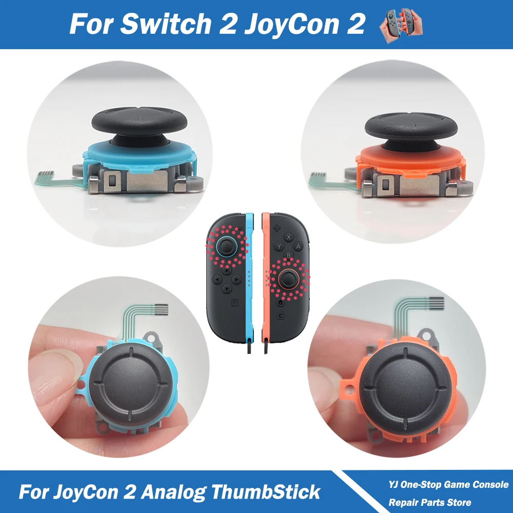 

2/10pcs Blue Orange Thumb Stick for Nintend Switch 2 NS2 Joy-Con 2 Replacement Left Right Button 3D Analog Joystick for JoyCon 2