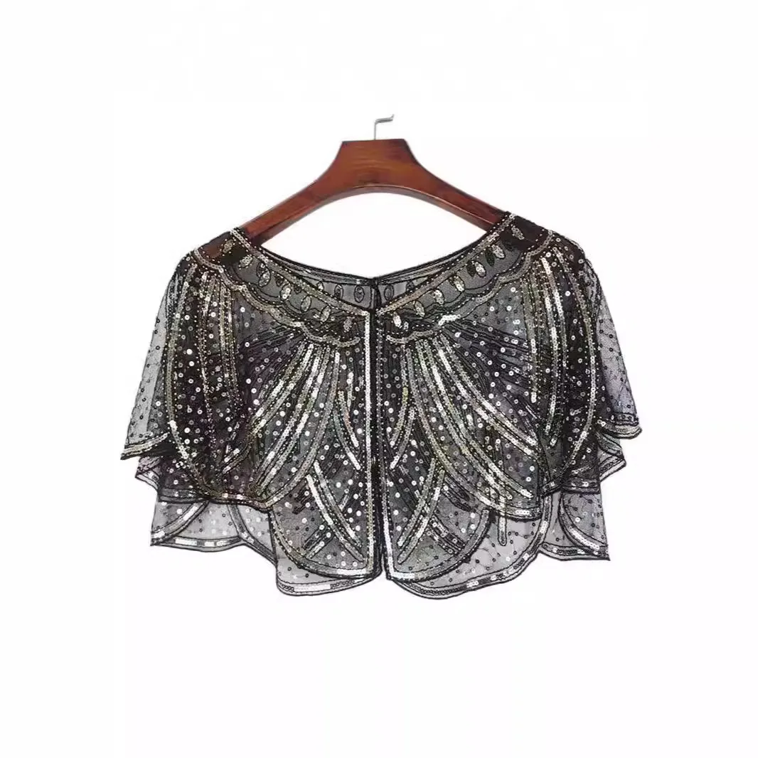 Shawl women's new summer coat short versatile thin young fashion European and American beaded sequined vest top