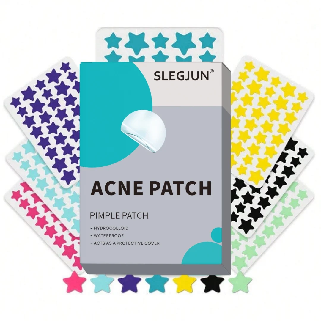 280pcsStar-shaped multi-color acne sticker waterproof and breathable, daily facial use, facial skin covering care essentials