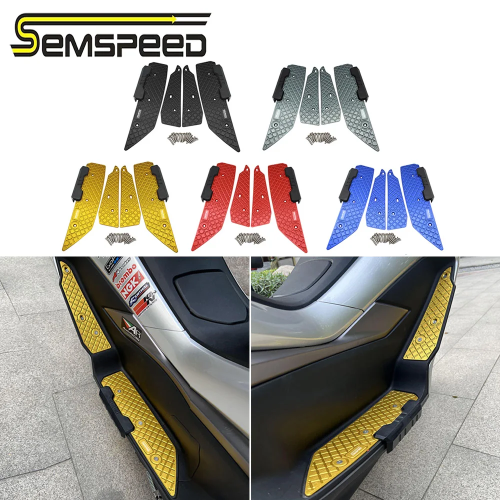 

SEMSPEED For Haojue UHR150 Front Footboard Mattings Foot Pedal Left Right Footrests CNC Aluminum Alloy Modified Motorcycle Part