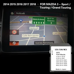 For MAZDA 3 2014 2015 2016 2017 2018  Sport  Touring Grand Touring North America CAN Mexico SD Map GPS Card