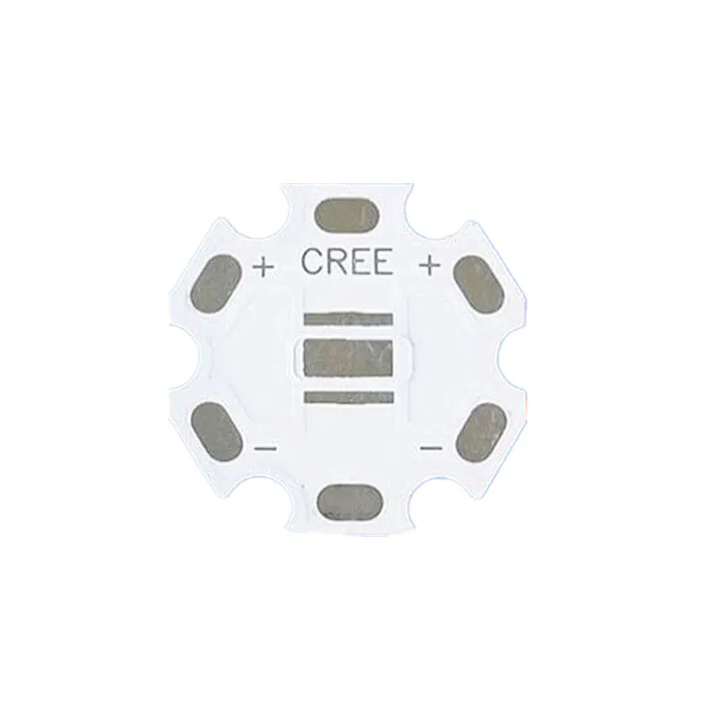50 Uds 5050 LED xml disipador de calor placa Base de aluminio 5050 LED PCB 20mm para 5W 10W T6 XML2 starboard