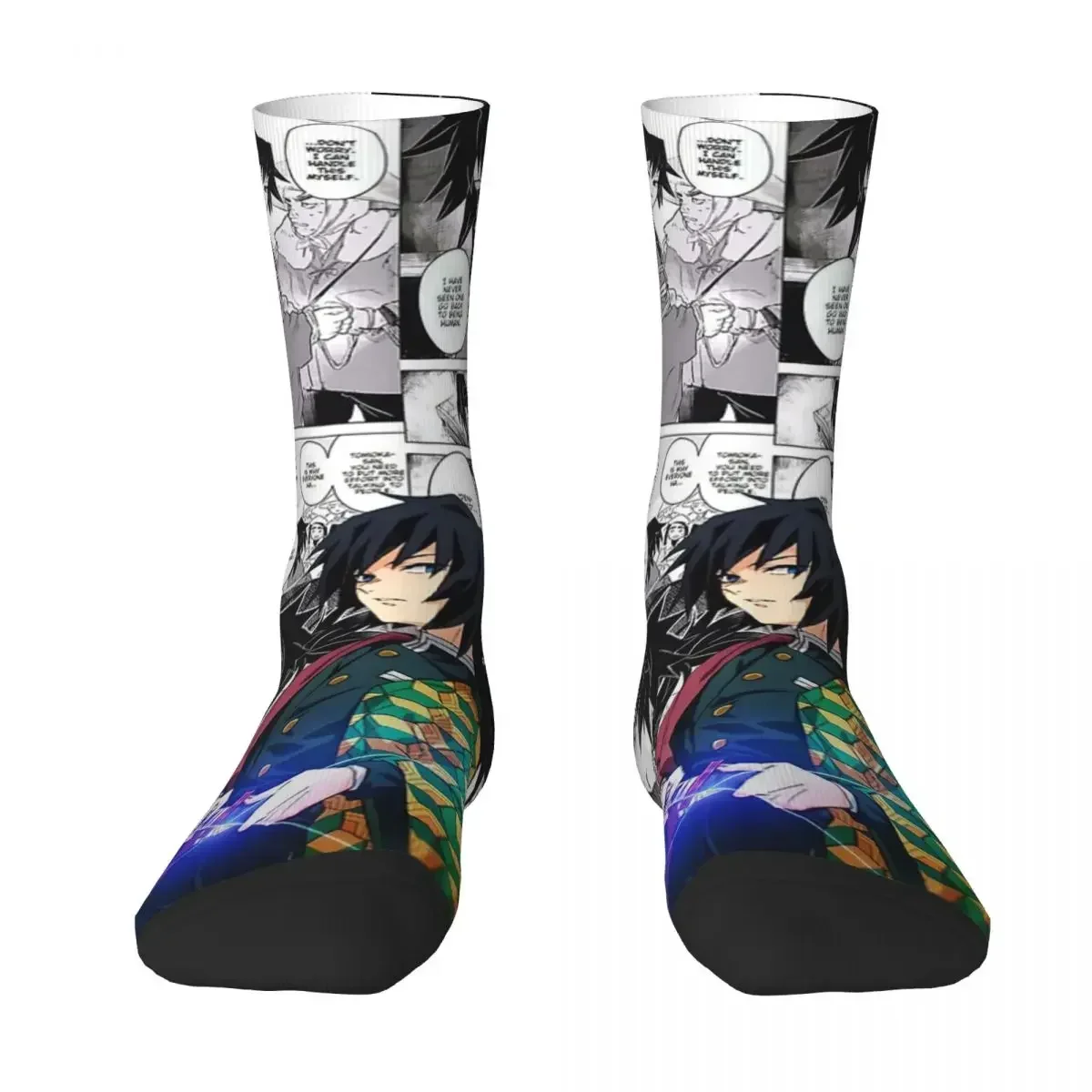 

Anime Demon Slayer Kamado Tanjirou Socks Harajuku Soft Stockings All Season Long Socks Accessories for Unisex Birthday Present