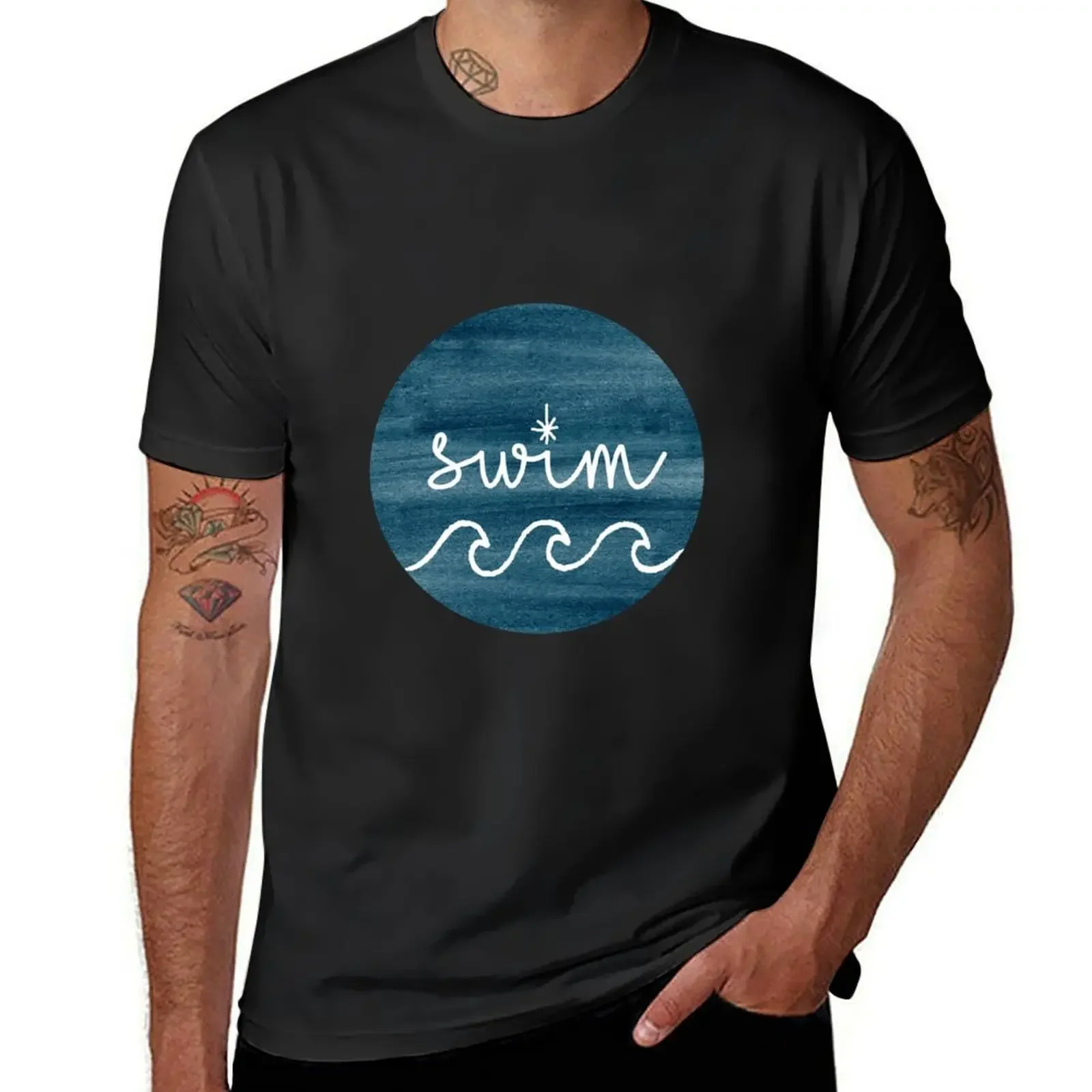 

Swim T-Shirt fashion shirts boys whites anime t shirts men workout shirt