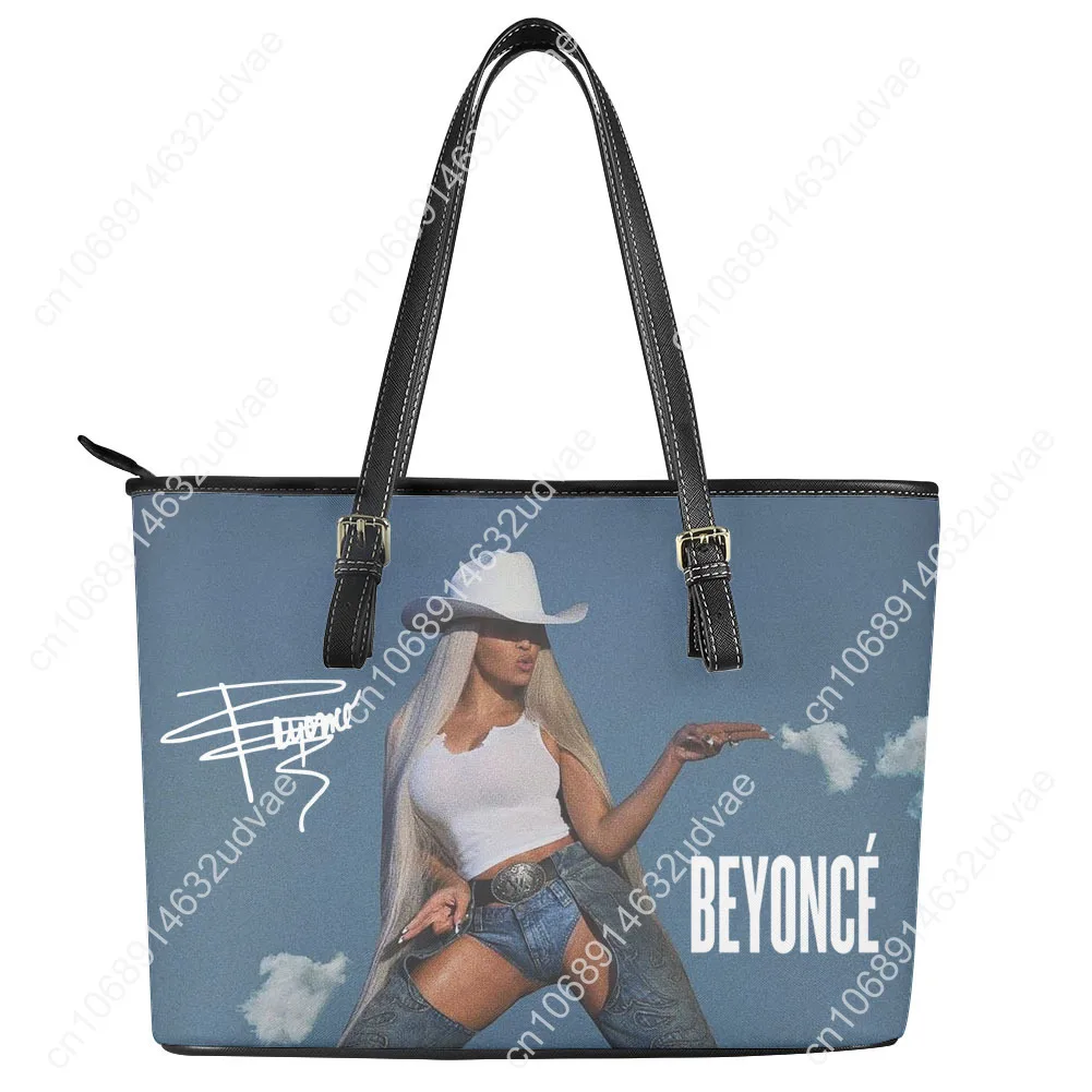 Beyoncé Handbag Womens Mens Personalized Tote Bag Fashion Shoulder Bag Business Commuter Leather Purse Travel Grocery Bag Gift
