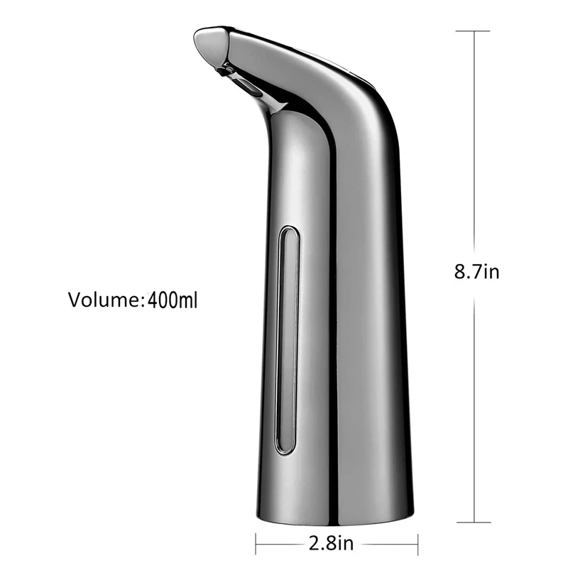 Automatic Soap Dispenser Touchless 400Ml,Automatic Sensor Soap Dispenser,Dish Soap Dispenser For Kitchen Bathroom Hotel