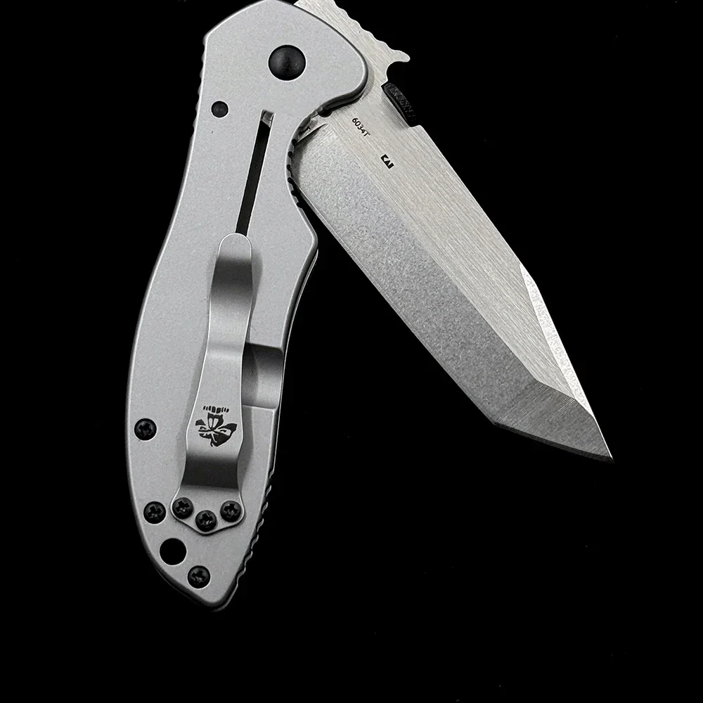 Pisau Lipat Emerson 6034 CQC-6K 7K G10 Pegangan 8Cr14MoV Pisau Luar Ruangan Berkemah Berburu Saku Alat EDC Pisau