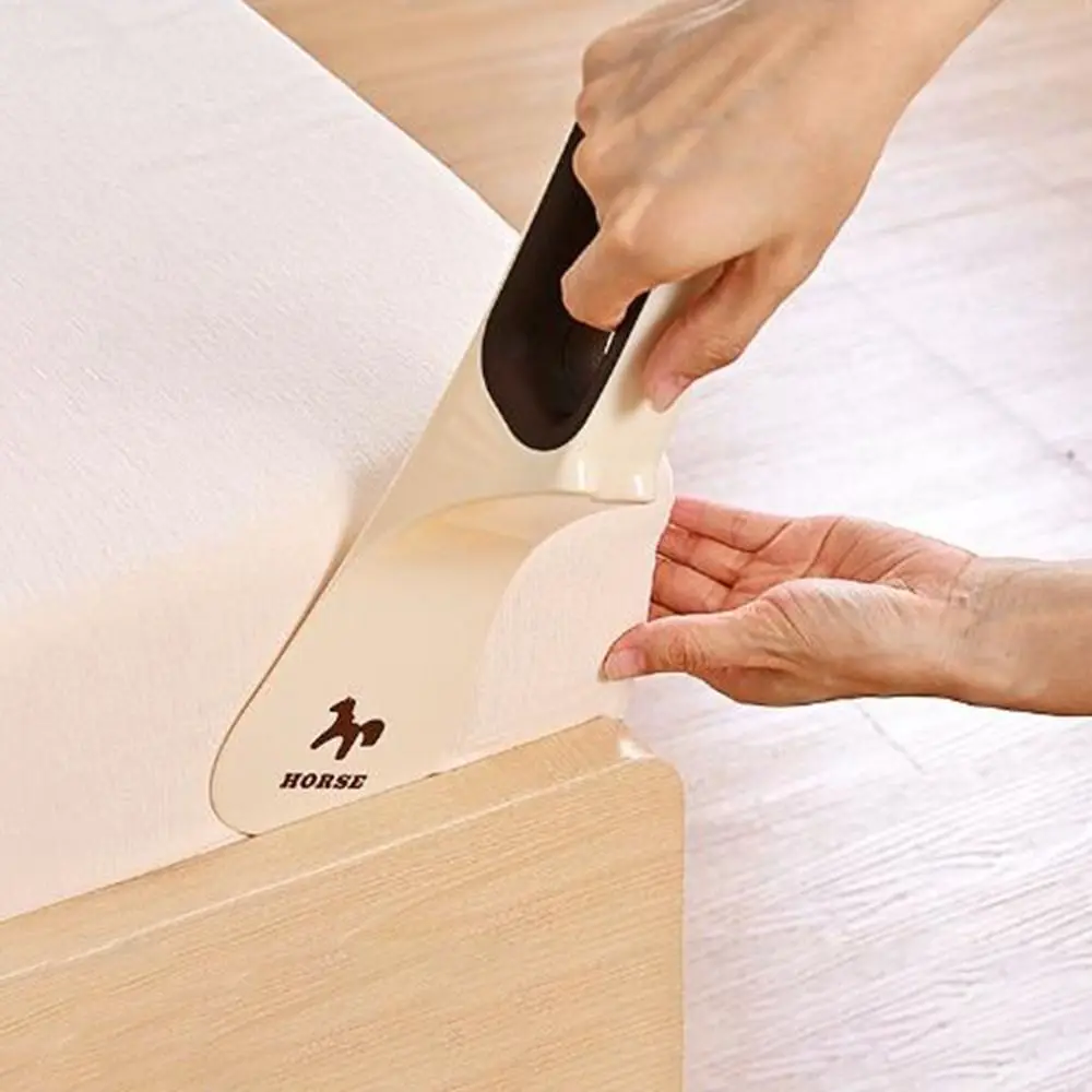 Plastic Mattress Wedge Elevator Ergonomic Design Labor-Saving Bed Sheet Tucker Non-slip Efficient Mattress Organizer