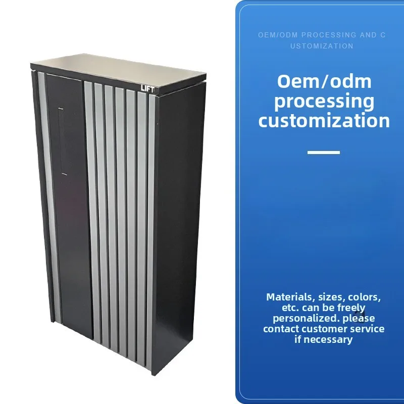 Metal Steel Smart Wood Pattern Parcel Delivery Box With Combination Outdoor Parcel Mail Box Parcel Drop Box for Package