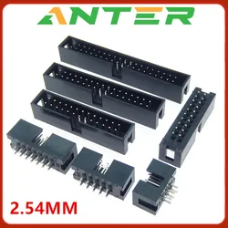 10pcs dip 6/10/20/26/34/40 PIN 2.54MM pitch MALE SOCKET straight idc box headers PCB CONNECTOR DOUBLE ROW 10P/20P/40P DC3 HEADER