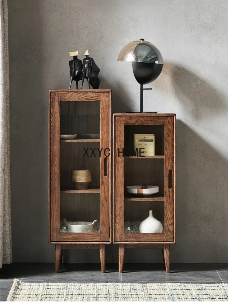 

TV Side Modern Oak Hall Storage Cabinet Hallway Cabinet