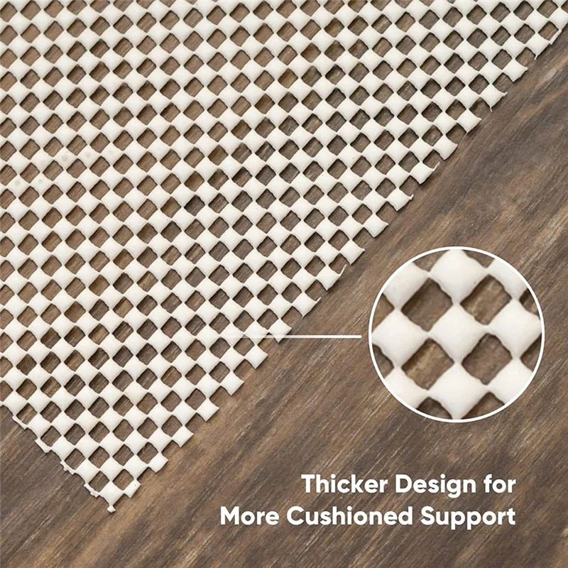 

B69C Non Rug Pad Gripper Extra Thick Pads For Any Hard Surface Floors, Keep Your Rugs Safe And In Place