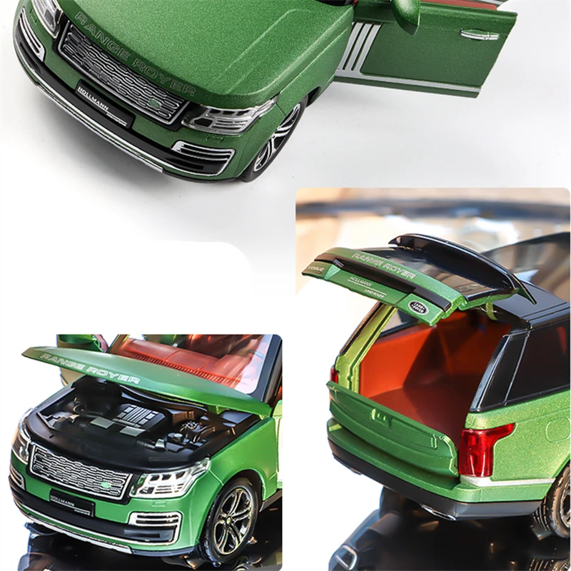 รถแลนด์โรเวอร์แลนด์โรเวอร์1:32ของเล่นโลหะโมเดลรถยนต์รถออฟโรดจำลองของขวัญของสะสม