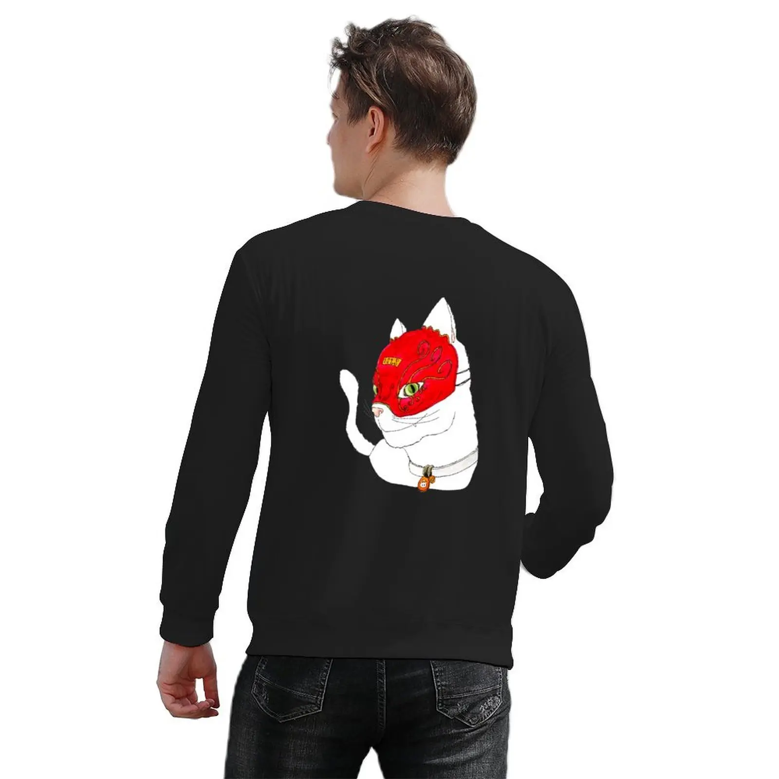 Lucky cat السترة ملابس الخريف بلوزة الرجال الملابس ملابس رجالية جديدة في هوديس وعرق قميص