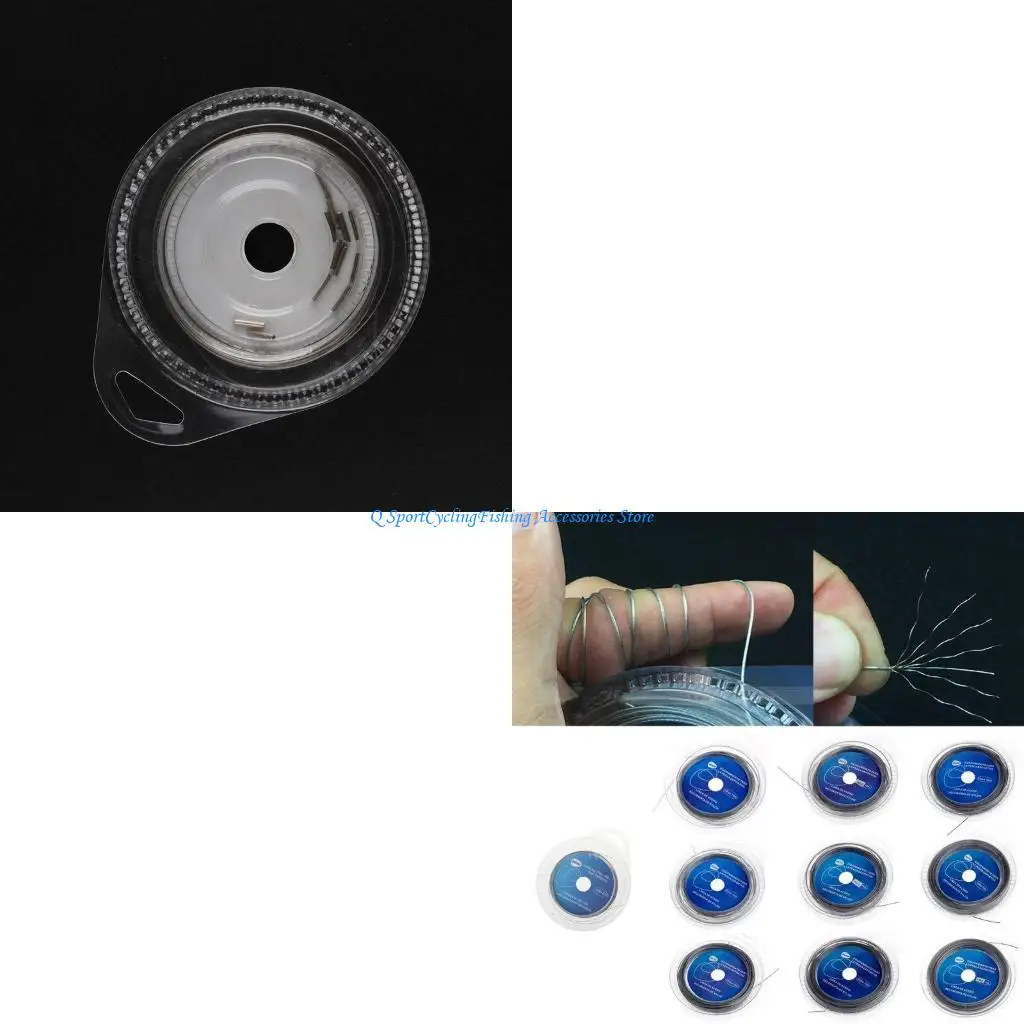 

Stainless Steel Wire Lures Leader Fishing Lines Accessories 10m 7 Strands