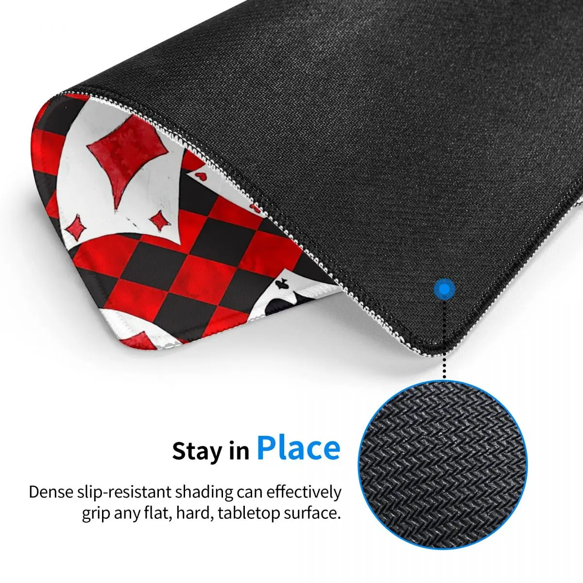 Cool Poker Playing Cards Pattern Gambling Card Game Multi-size Mouse Pad Computer Keyboard Mouse Mat Gamer PC Laptop Desk Mat