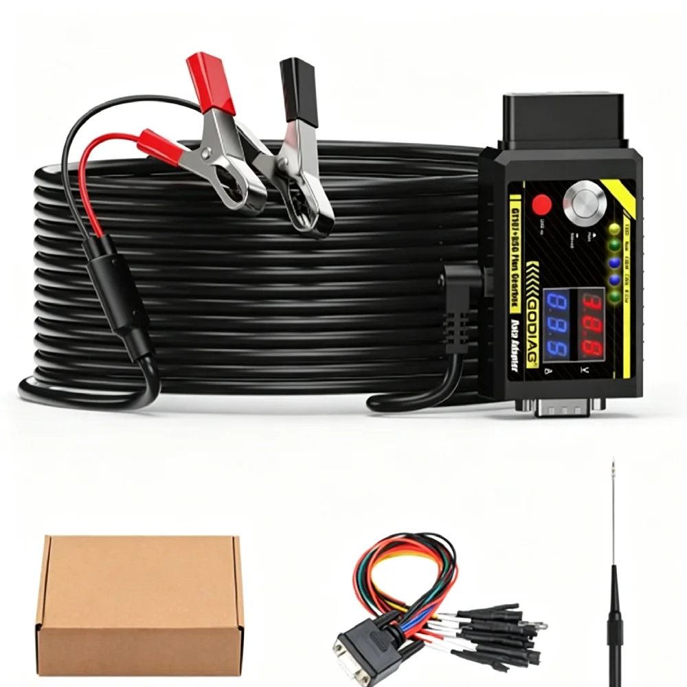 GODIAG GT107 DSG‑Plus Gearbox Data Adapter Voltage and Current Display for DQ250 DQ200 VL381 VL300 DQ500 DL501 for Benz for B