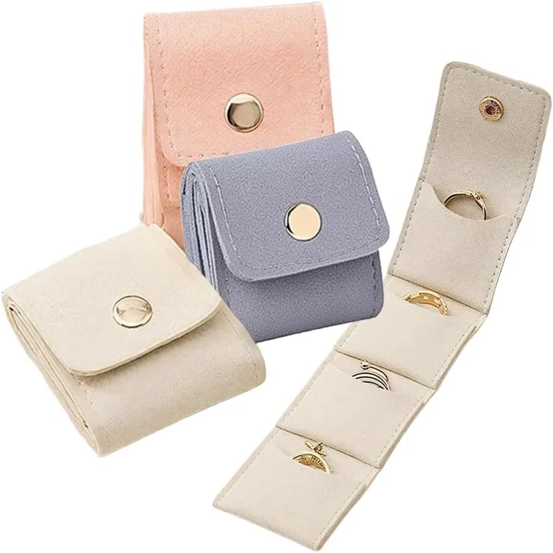 

AOAO-Portable Mini For Travel Jewelry Bag(3PCS), Portable Jewelry Organizer Case For Travel Essential Rings, Earring Storage