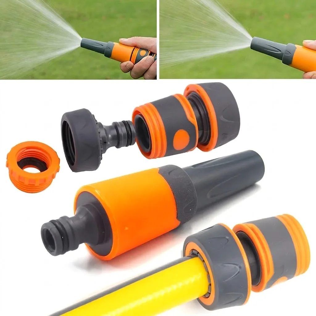 High Pressure Water Gun With Adjustable Nozzle Sprinkler For Garden Lawn Watering And Car Wash Sprayer 1 2 Inch 3 4 Inch Hose