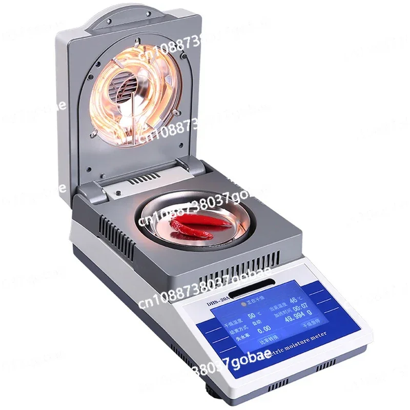 110G 0.001G High Precision Touch Screen Laboratory Halogen Heating Analyzer Lab Moisture Tester