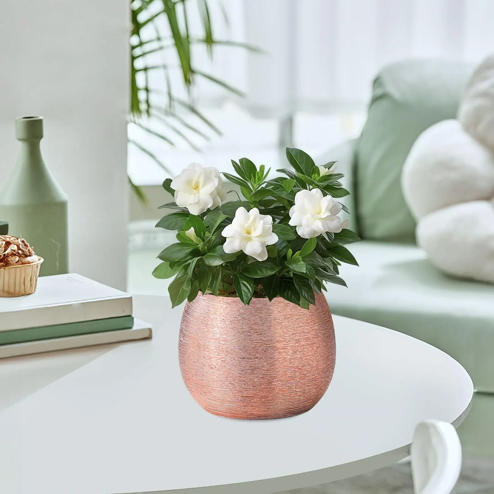 Ceramic plant pot flower base plug, modern decorative planter flower container