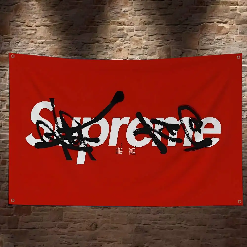 S-SupremeS Logo Advanced Printing Commercial Advertising Flag Company Party Banner