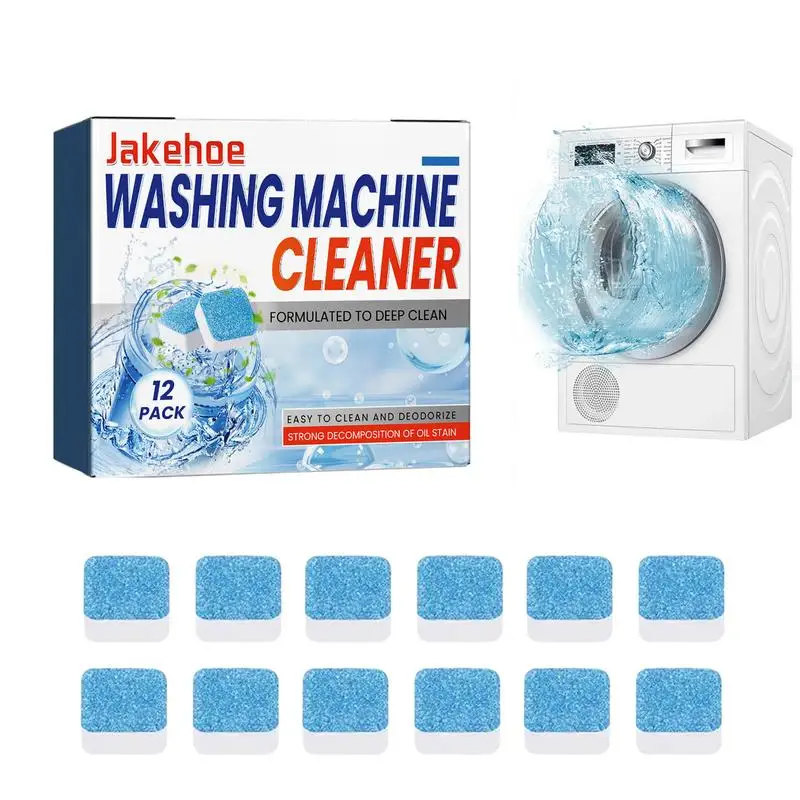 Washing Machine Cleaning Tablets Box Of 12pcs Deep Cleaning And Odor Removing Tablets For Washer Laundry Supplies