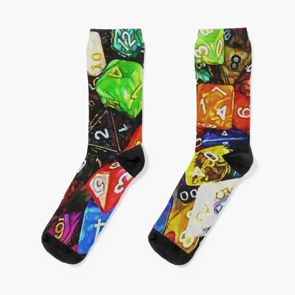 

Can We Just Play D&D Socks with print heated cycling moving stockings Men Socks Luxury Brand Women's