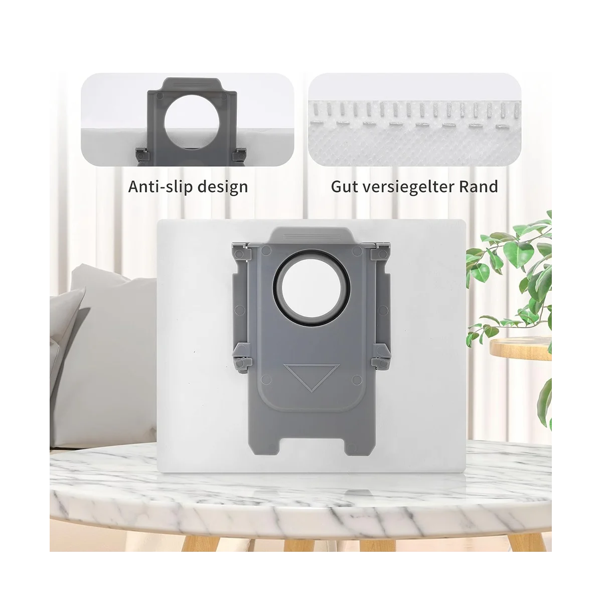 12 Stück Staubbeutel Ersatz für Roborock S8/S8 Pro Ultra / S7 Maxv Ultra / Q5/Q5/Q7/Q7 Max Staubsauger beutel