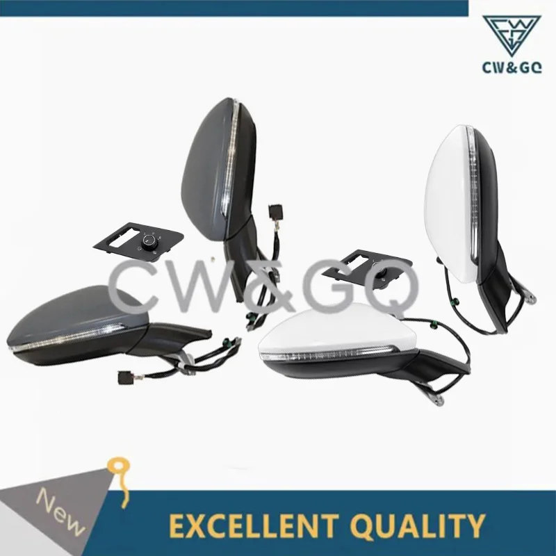 OEM for VW Golf 7 Golf 7.5 Upgrade Electric Folding Mirror Electric Folding Side Mirror with Light 5GG 857 507 A + 5GG 857 508 A