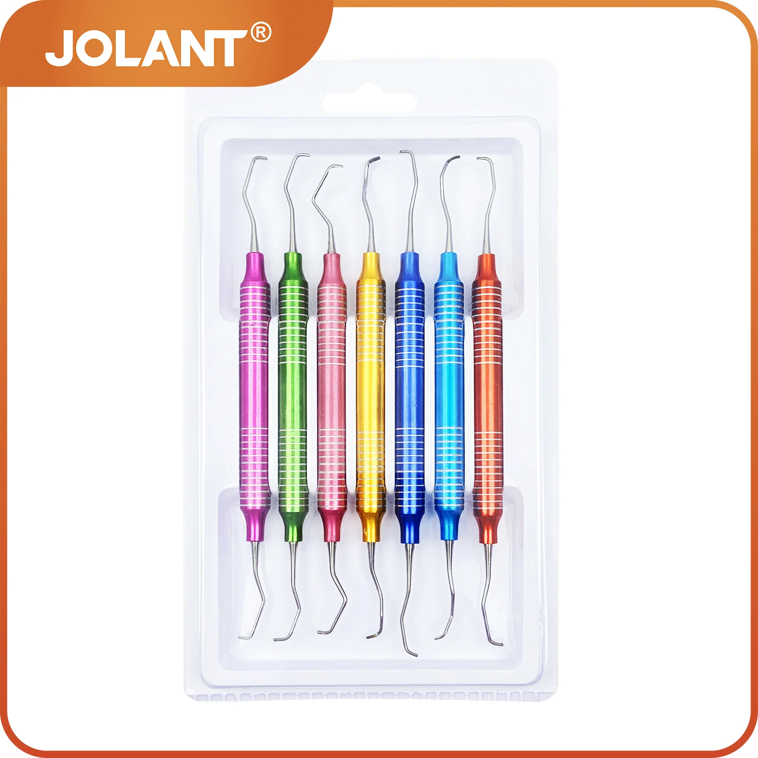 

7pcs/Set JOLANT Dental Scaler Set Periodontal Bone Curettes Perio Dentistry Tools Oral Care Teeth Whitening Tools