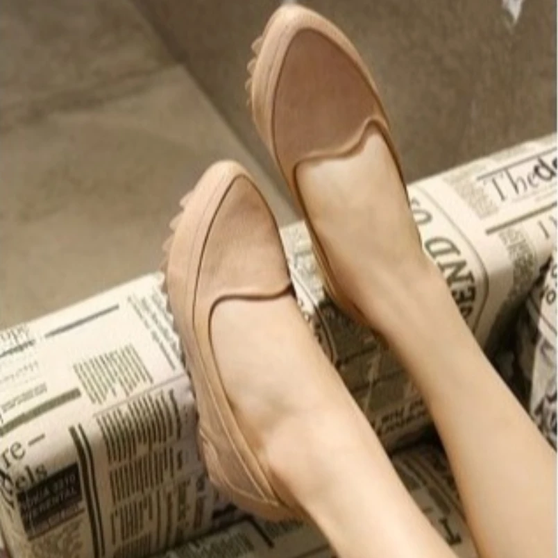 2025 Size 33-42 Newly Spring Autumn Woman Microfiber Leather Shoes Fashion Lady Leather Shoes Soft Woman Flats