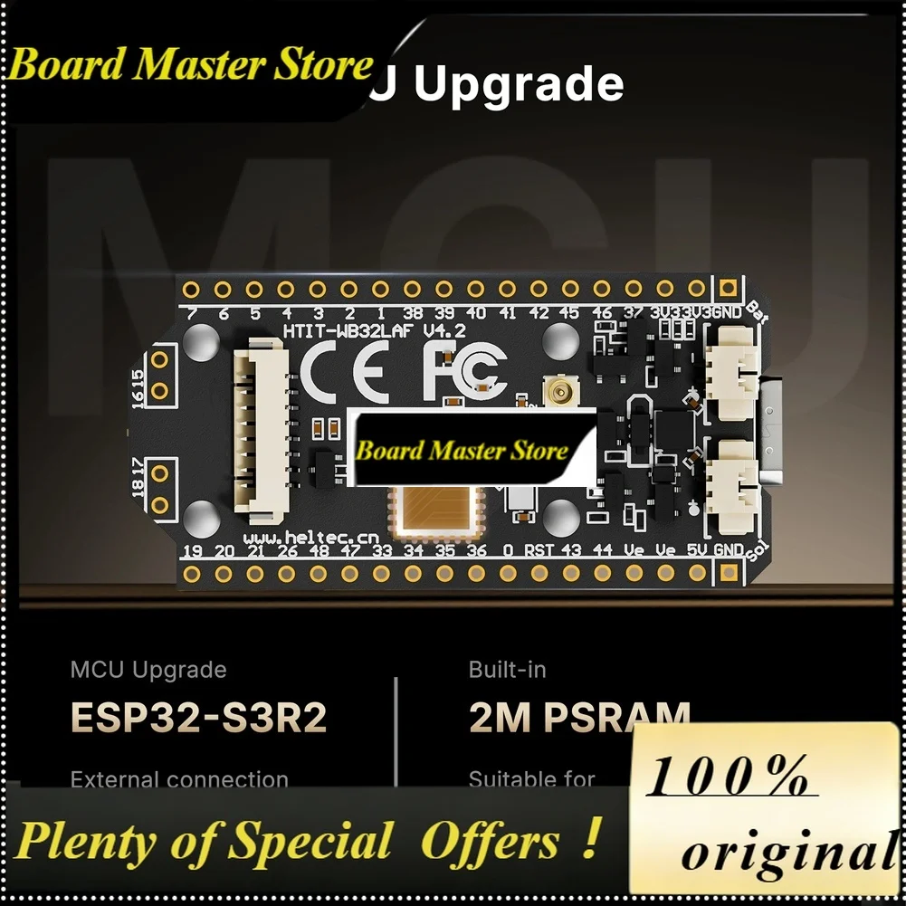 BoMaSHeltec LoRa 32 V4 Meshtastic GPS ESP32 SX1262 0.96inch OLED Solar Powered Dev-Board Mesh Network WiFi LoRa BLE With Case