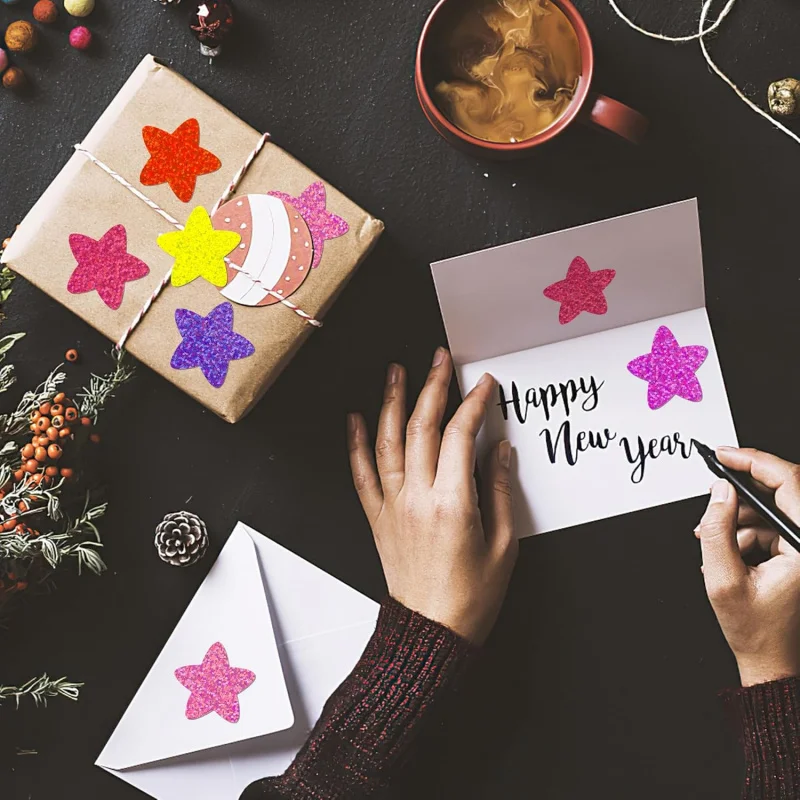 500 peças adesivos 1,5 polegadas adesivos etiquetas autoadesivas