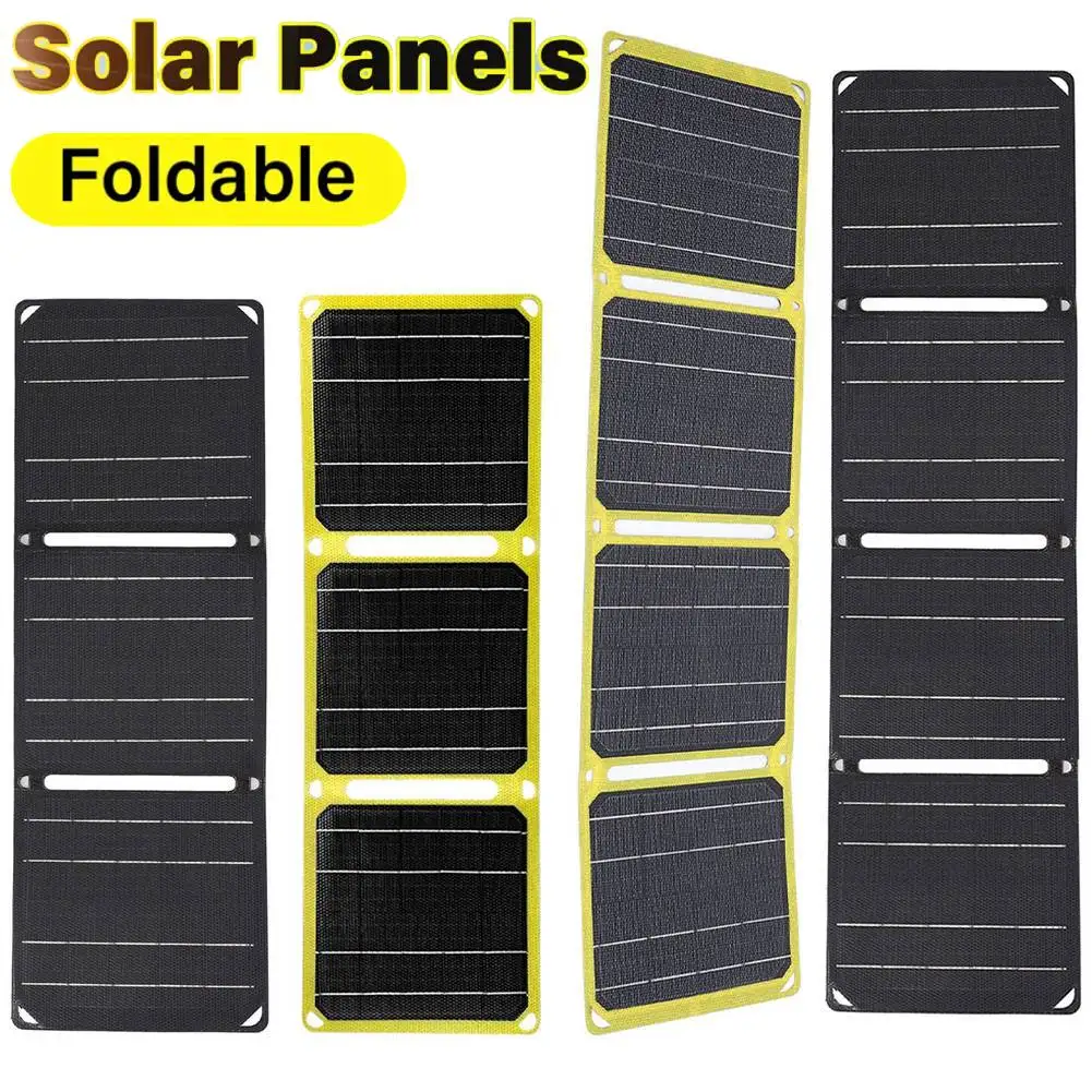30 واط/40 واط المحمولة 5 فولت لوحة طاقة شمسية شاحن الهاتف بطارية قابلة للطي شاحن الهاتف الطاقة الصغيرة الطوارئ ETFE لوحات للهاتف الخليوي #1