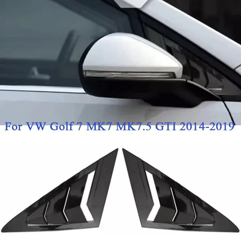 

Car Rear Window Louver Shutter Cover For VW Golf 7 MK7 MK7.5 GTI 2014-2019 Triangular Window Trim Auto Body Kits Car Accessories