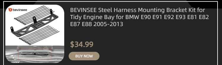BEVINSEE Billet-Sitzbodenhalterungsadapter, verstellbar für BMW E90 E91 E92 320d 328i 330i 335i 325i 335d E82 125i 128i 2005-2013 – Detail 7