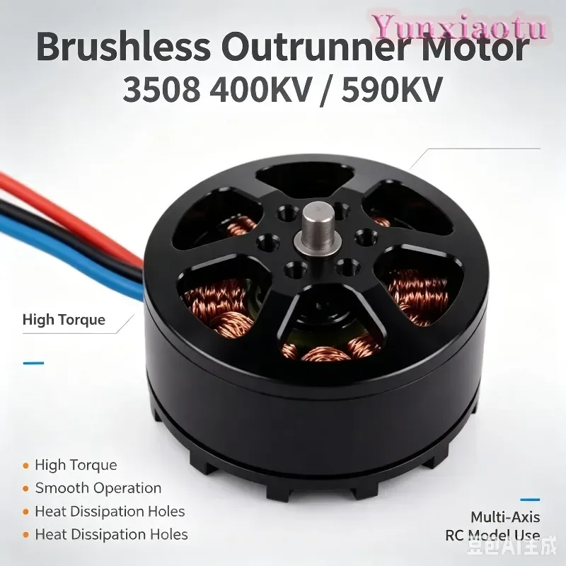 Brushless Motor 3508 400KV 590KV Brushless Outurnner Motor RC Airplane Plane Accessories Multi-axis Motor Model  for RC