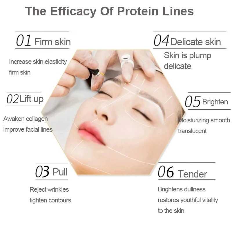 Korean Protein Thread Lifting Set Face Filler Absorbable Collagen Protein Thread Firming Anti-aging Facial Essence