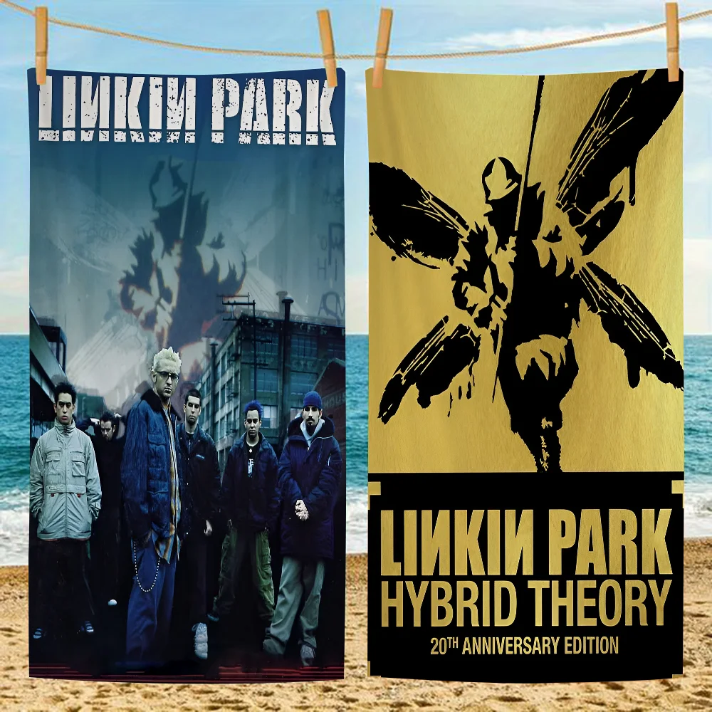 

Band L-Linkin Cool P-Park Microfiber Printed Beach Towel Mountain Climbing Yoga Beach Swimming Running Absorbent Soft Towel