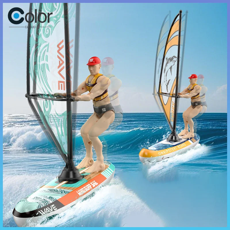 

Remote Control Speedboat 2.4g Rc Sailing Boat Dazzling Swing Kayak Paddle Racing Boat Competitive Steering Model Birthday Gift