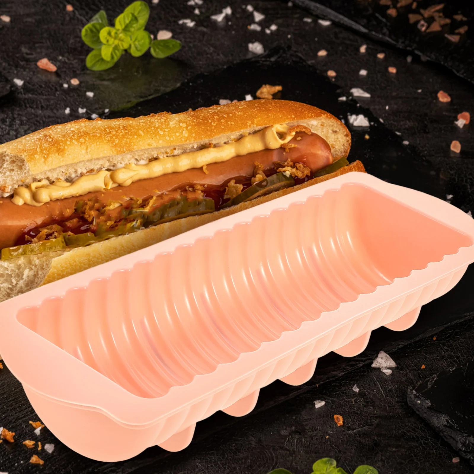 

Silicone Loaf Mold Ribbed Caterpillar Bread Hot Dog Shape Baking Pan Oven Microwave Safe Easy Clean Non-Stick Diy Cake Birthday
